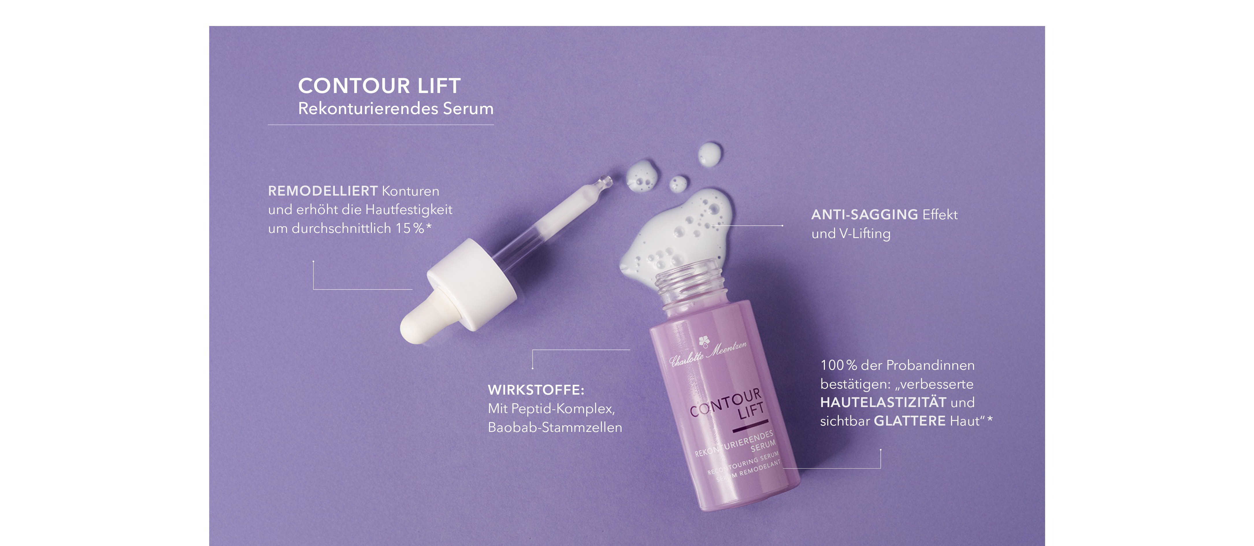 Remodelliert, Anti-Sagging, mehr Hautelastizität und Glättung