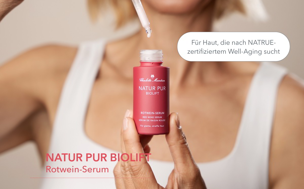 Natur Pur Biolift Rotwein-Serum - für Haut, die nach NATRUE-zertifiziertem Well-Aging sucht