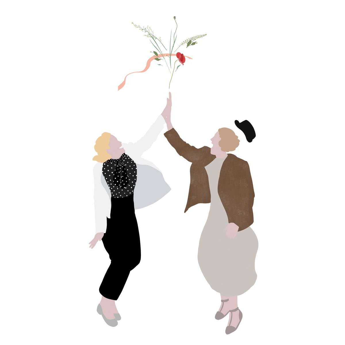 Charlotte & Gertrude Meentzen Schwestern Illustration