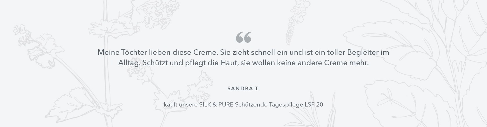 Meine Töchter lieben diese Creme. Sie zieht schnell ein und ist ein toller Begleiter im Alltag. Schützt und pflegt die Haut, sie wollen keine andere Creme mehr.