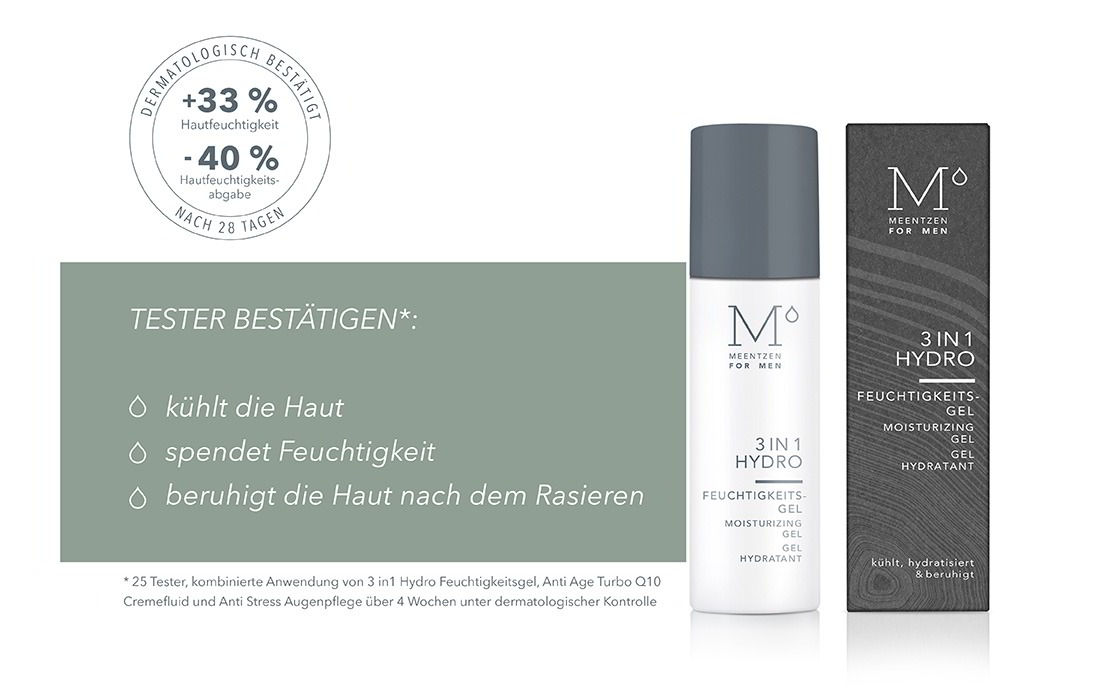 MEENTZEN FOR MEN Hydro Feuchtigkeitsgel 3 in 1