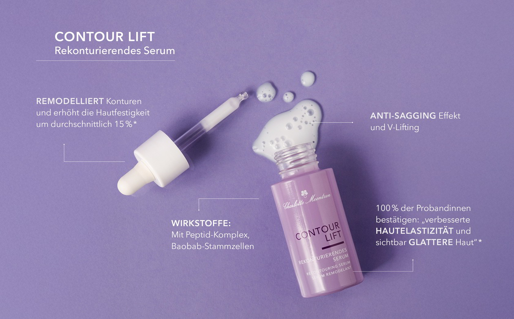 Remodelliert, Anti-Sagging, mehr Hautelastizität und Glättung