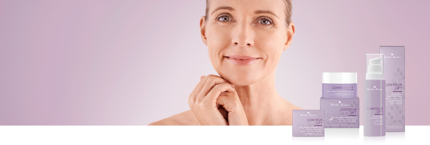 Model mit Produkten