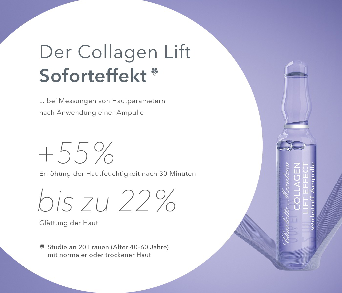 Studie zum Soforteffekt der Collagen Lift Effect Ampulle