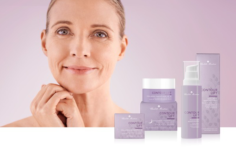 Model mit Produkten